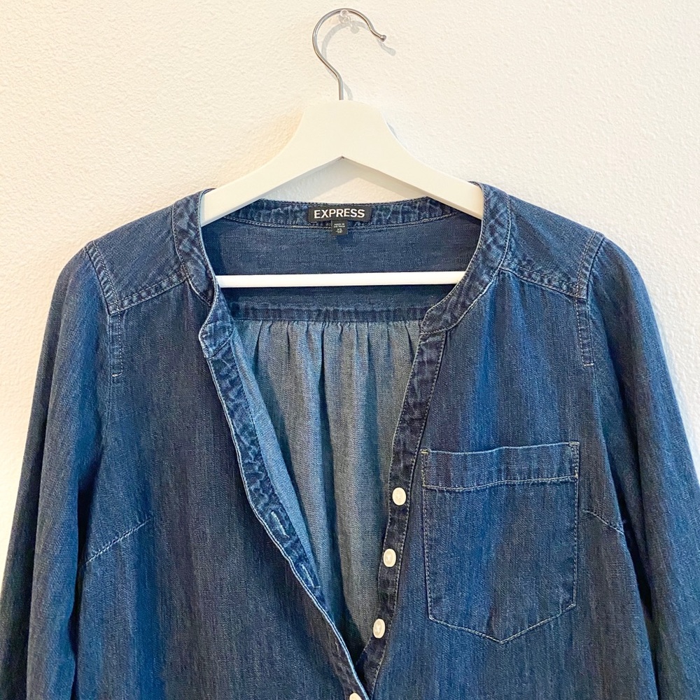 Express Denim Dress - Picture 3 of 5